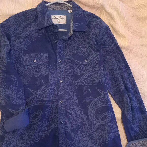 Man shirt - blue - Corduroy - Picture 2 of 7